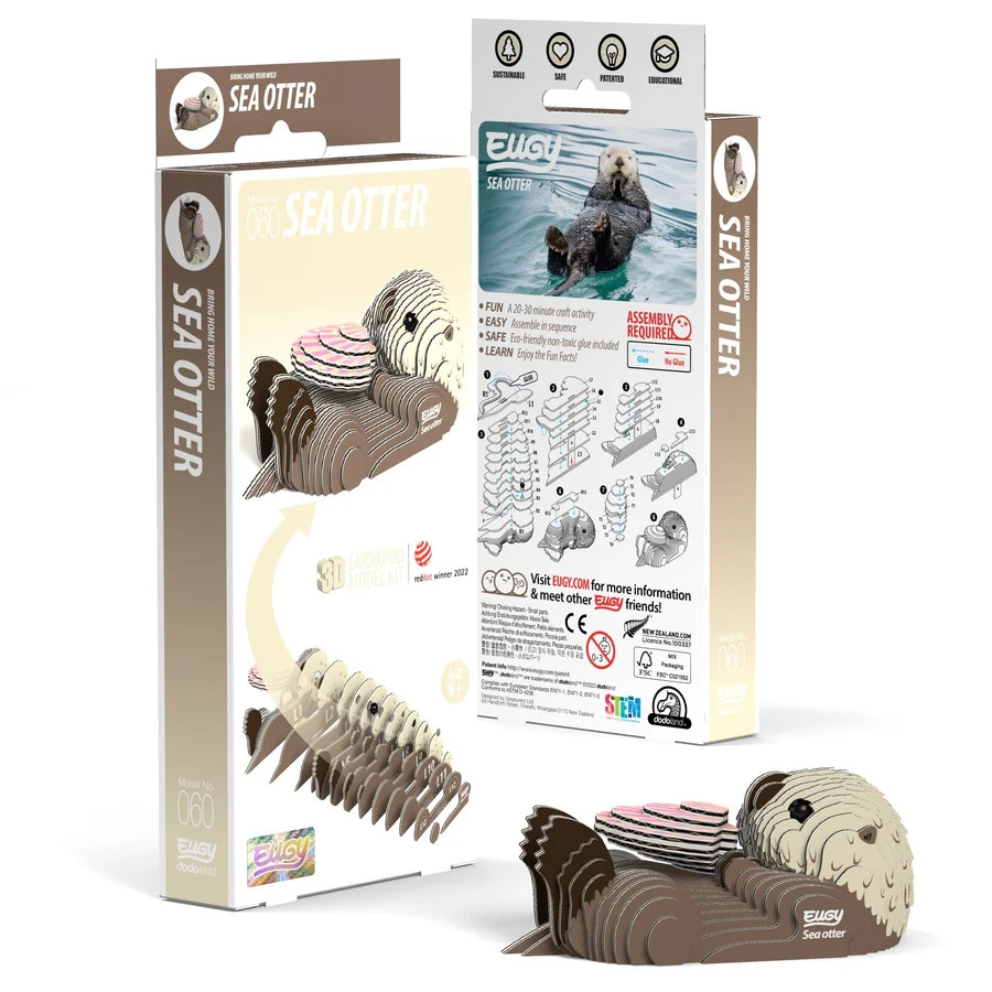 EUGY Sea Otter 3D Puzzle | Safari LTD