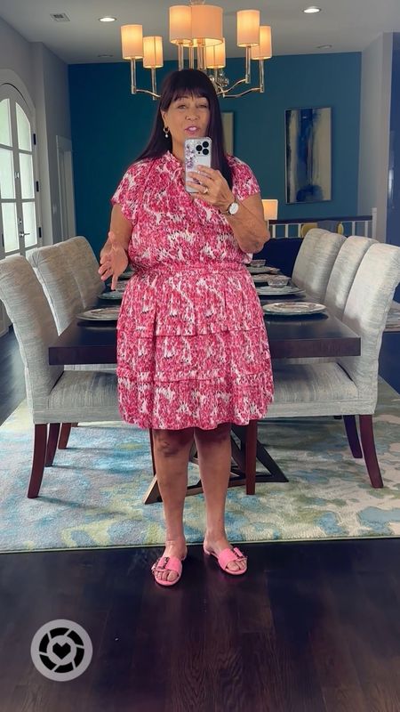 Cute pink summer dress!! So comfy. The fit is so NICE. Wearing the XL. 

#dress
#summerdress

#LTKstyletip #LTKfindsunder50