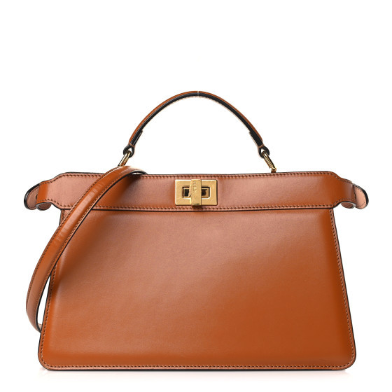 Vitello King Luxor Shiny Nappa Medium Peekaboo I SEE U East West Satchel Brandy Light Rose | FASHIONPHILE (US)