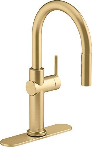 Kohler K-22972-2MB Crue Kitchen Sink Faucet, Vibrant Brushed Moderne Brass | Amazon (US)