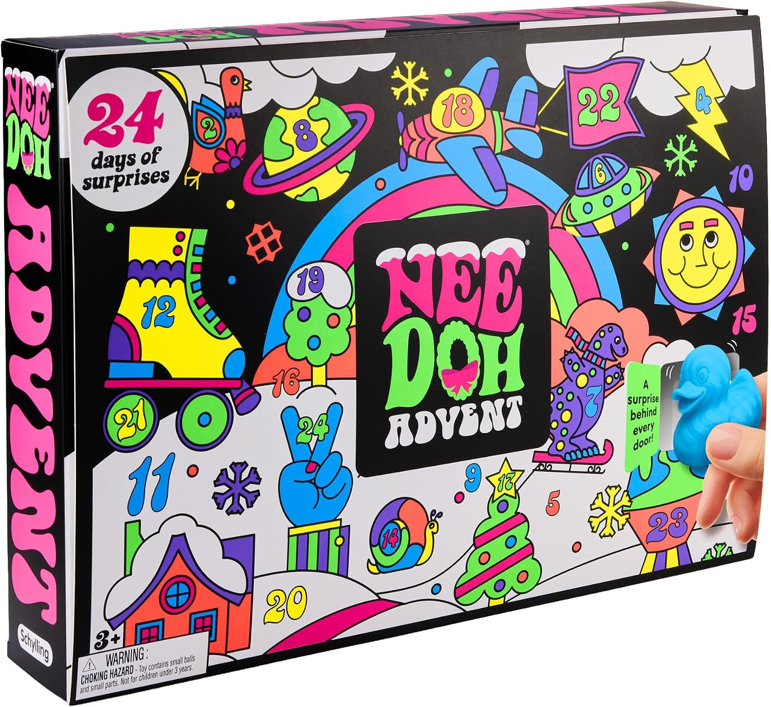 Schylling NeeDoh Squishmas Advent Calendar (Pack of 1) | Amazon (US)