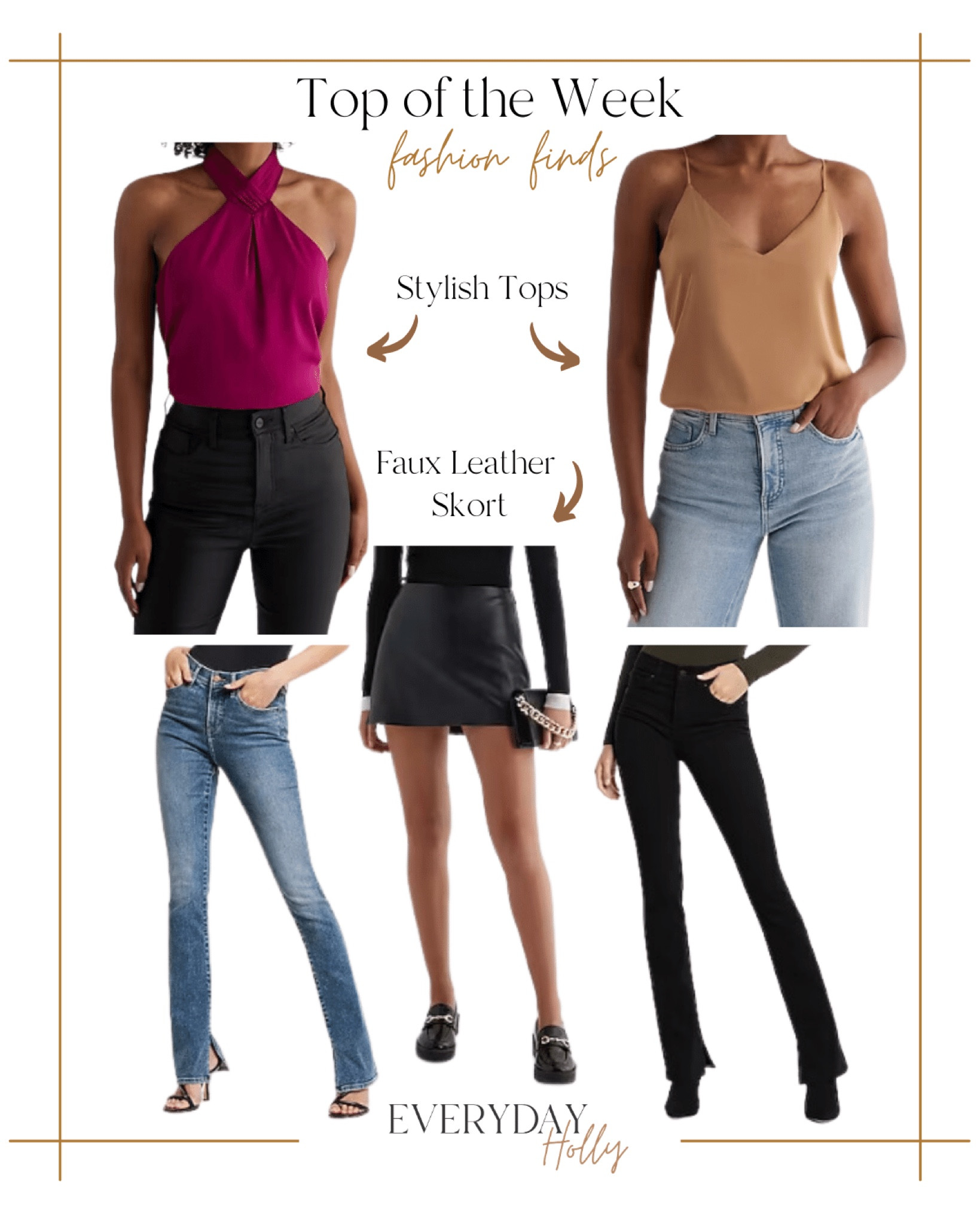 Top of the Week Fashion Finds

Fall fashion  Fashion  jeans  pink shirt  brown shirt  black skirt  black pants  Workwear  Pink  Brown  Neutral  Skort  Faux leather  Mid rise  Denim  Jeans  Black jeans  Style  Trendy

#LTKSeasonal #LTKSale #LTKstyletip