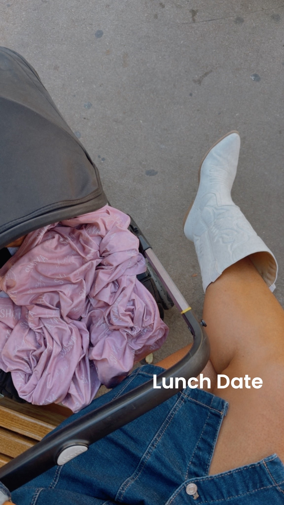 Lunch date with my mini. Still so glad I purchased this name blanket for baby girl. It has been almost 3 months and it is holding up perfectly. 

#LTKBaby #LTKmomlife #LTKdayinmylife