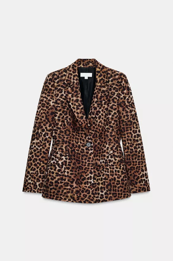 TAILORED ANIMAL PRINT BLAZER | Zara US