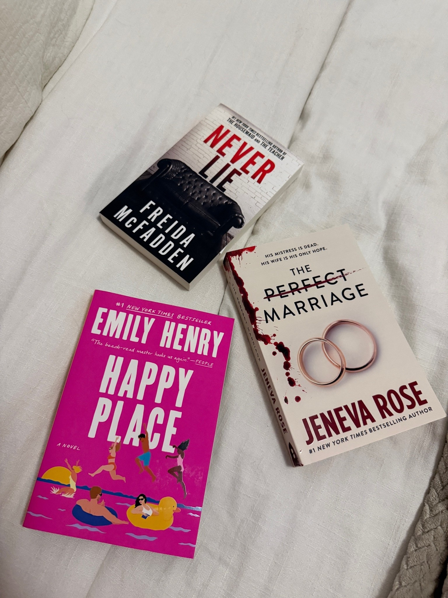 Most recent book haul🤍 I just started The Perfect Marriage and OMG… I literally can’t put it down.