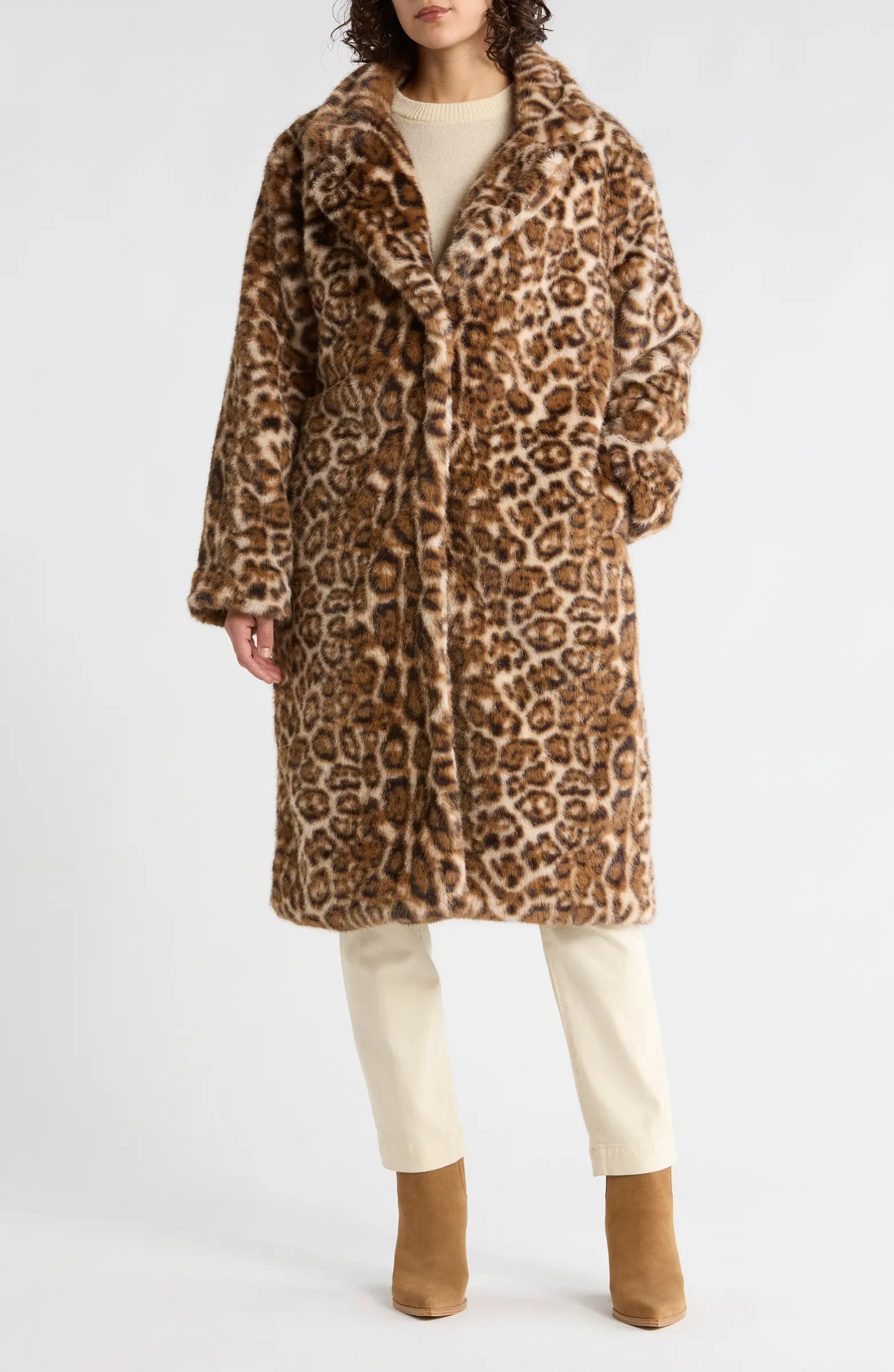Vigoss Faux Fur Longline Coat | Nordstromrack | Nordstrom Rack