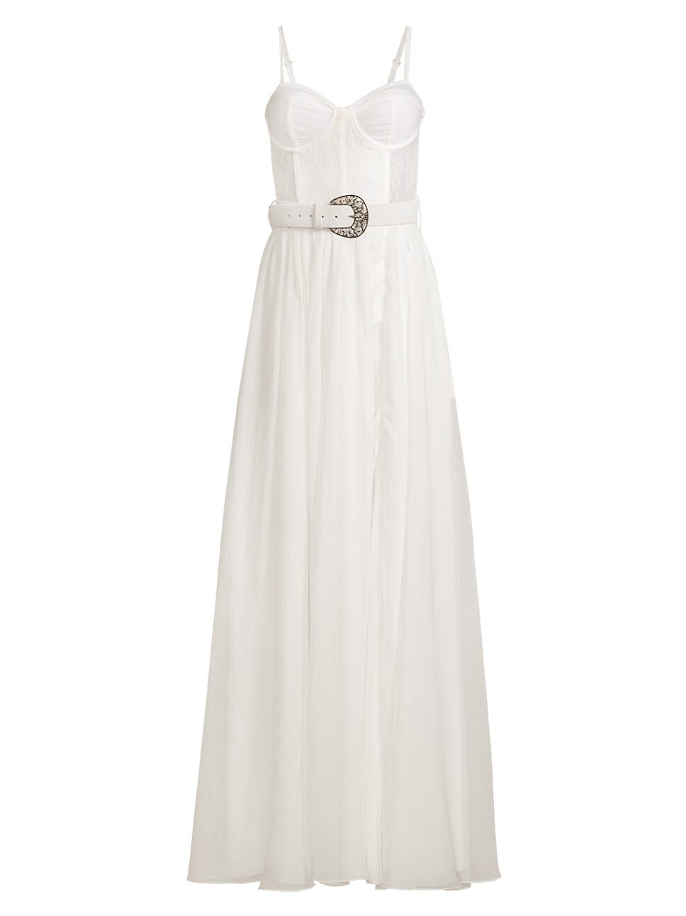 Belted Lace Bustier Dress | Saks Fifth Avenue