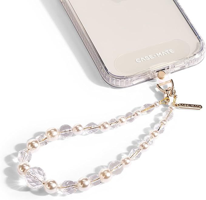 Case-Mate Phone Charm with Beaded Crystals and Pearls - Detachable Phone Lanyard - Wrist Strap - ... | Amazon (US)