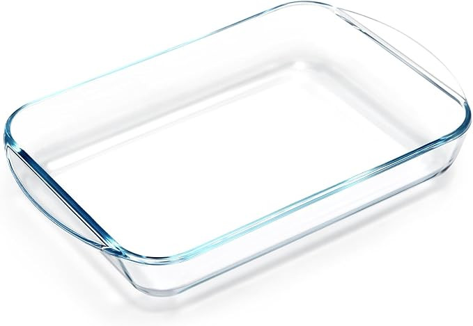 NUTRIUPS 2.6 Quart Glass Baking Dish, 9x13x2.2''(Handles Included), Rectangular Baking Dishes for... | Amazon (US)