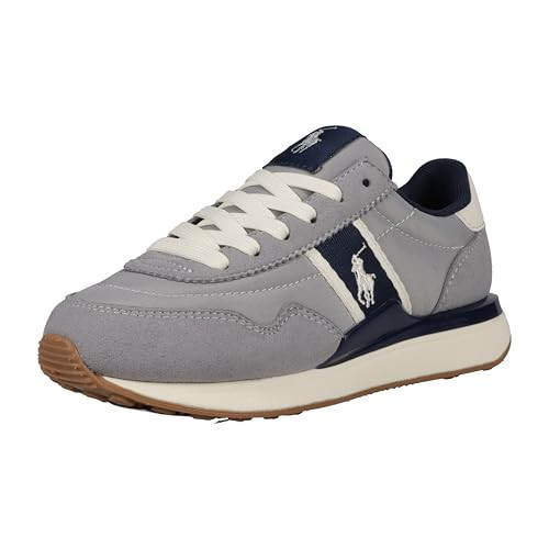POLO RALPH LAUREN Unisex Kid's Train 89 Sport (Little Kid) Grey/Navy 11.5 Medium | Amazon (US)