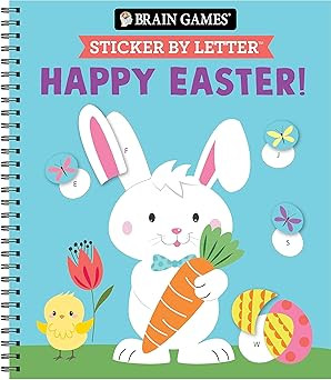 Brain Games - Sticker by Letter: Happy Easter!      Spiral-bound – January 15, 2024 | Amazon (US)