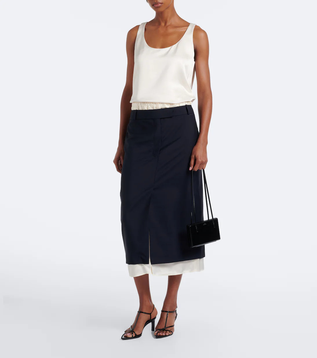Wool and mohair midi skirt | Mytheresa (US/CA)