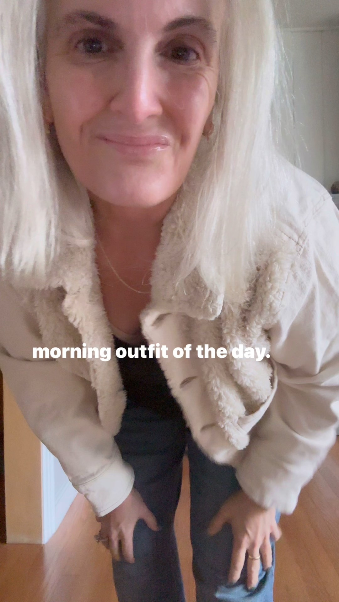 This jacket is a 10/10 comfort . Love the platform croc slides and my classic boyfriend Jean 

#LTKOver40 #LTKMidsize #LTKPlusSize