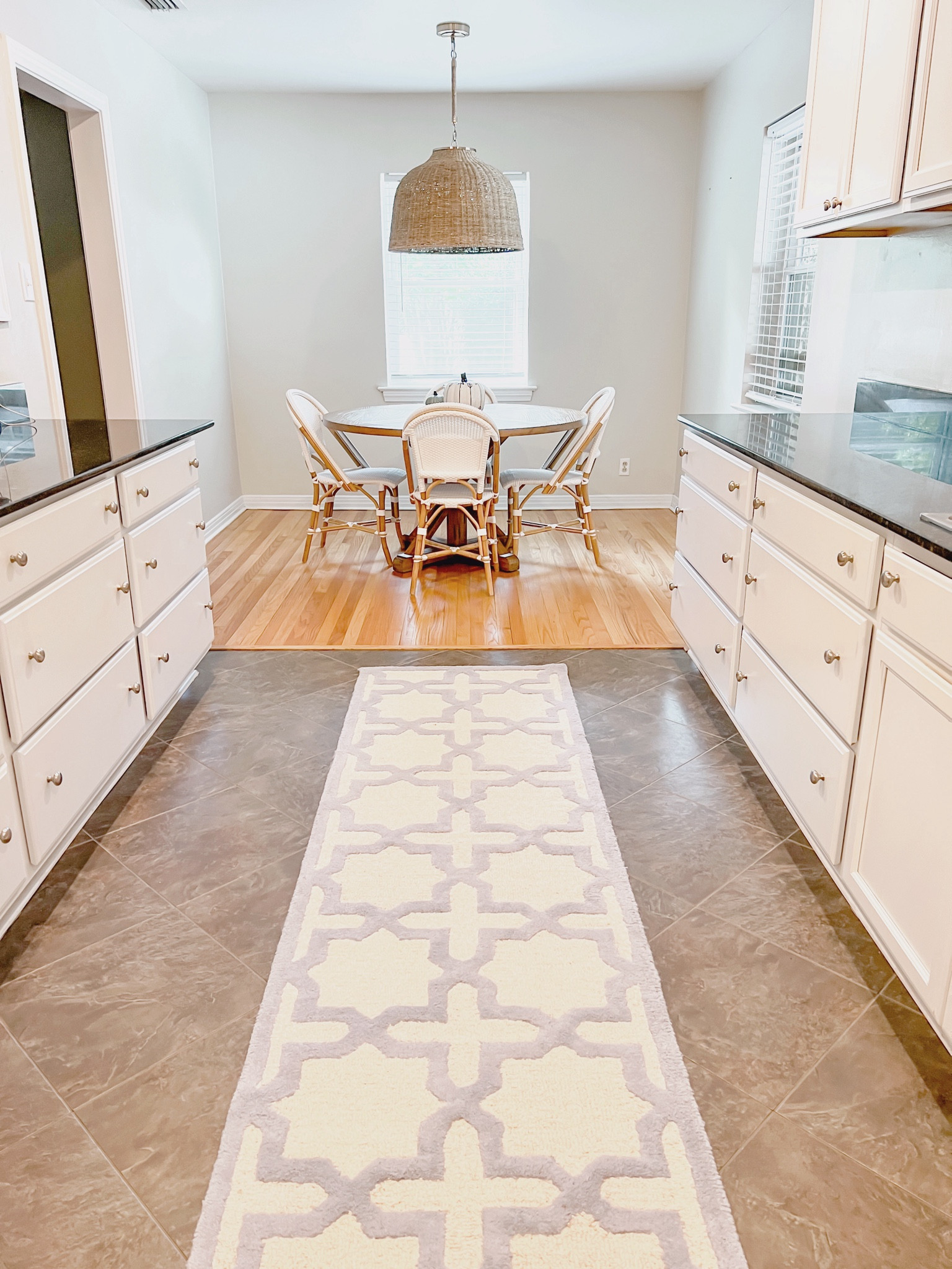 Traditional Modern Coastal Kitchen Vibes in our Galley Kitchen! Featuring my favorite seagrass pendant lamp from Target!

#LTKxTarget 

#LTKsalealert #LTKhome