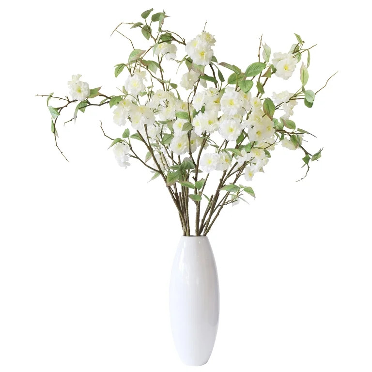 Mainstays Artificial Flowers, 50" White Cherry Blossom Long Stem | Walmart (US)