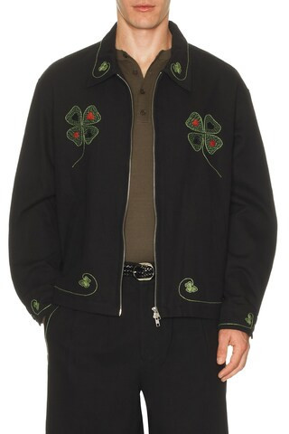 BODE Lucky Draw Jacket in Black | FWRD 