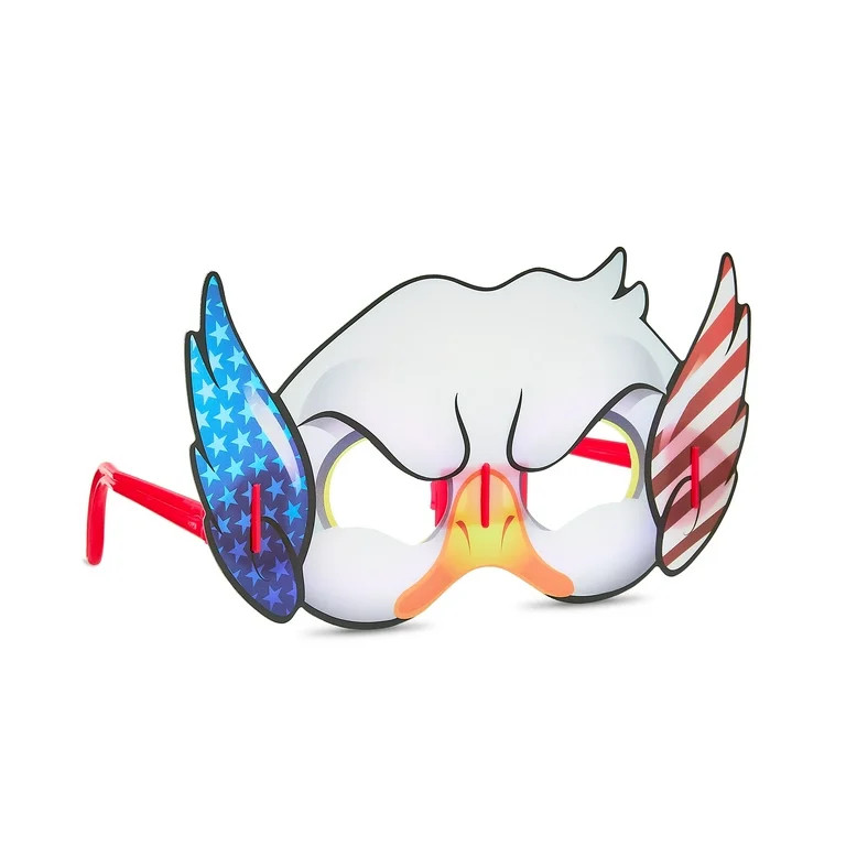 Patriotic Red, White & Blue Eagle-shaped Glow Eye Mask Party Favor by Way To Celebrate | Walmart (US)