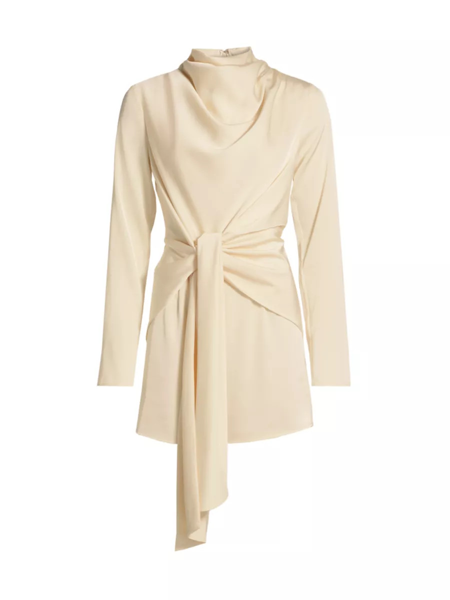 Elara Tie-Waist Minidress | Saks Fifth Avenue