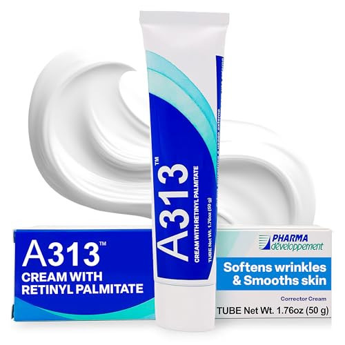 A313 French Pharmacy Vitamin A (Retinoids) Lightweight Face Cream for Anti-Aging, Reduce Wrinkles, Prevents Acne Breakouts, and Hyperpigmentation - Skincare for Smooth, Radiant Skin - 50g Cream | Amazon (US)