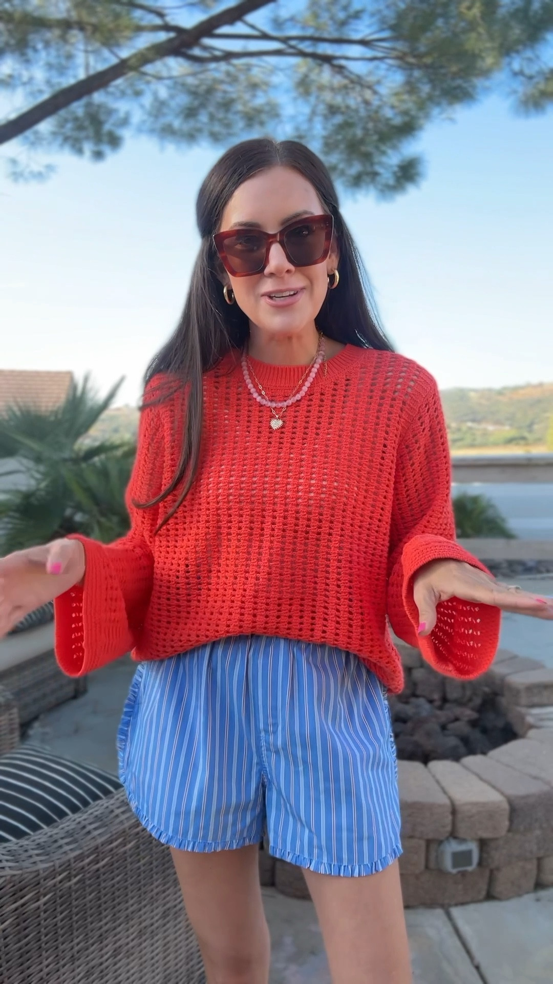 Medium sweater
Small shorts 


#LTKmomlife #LTKootd #LTKSeasonal