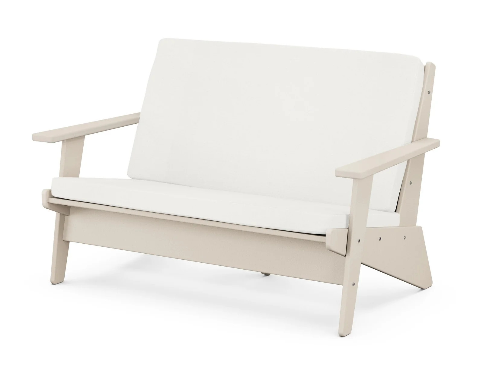 Riviera Modern Lounge Loveseat | POLYWOOD