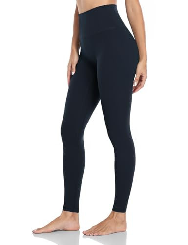 HeyNuts Workout Pro Full Length Yoga Leggings for Tall Women, Tummy Control Compression Athletic Yoga Pants 28'' True Navy M(8/10) | Amazon (US)