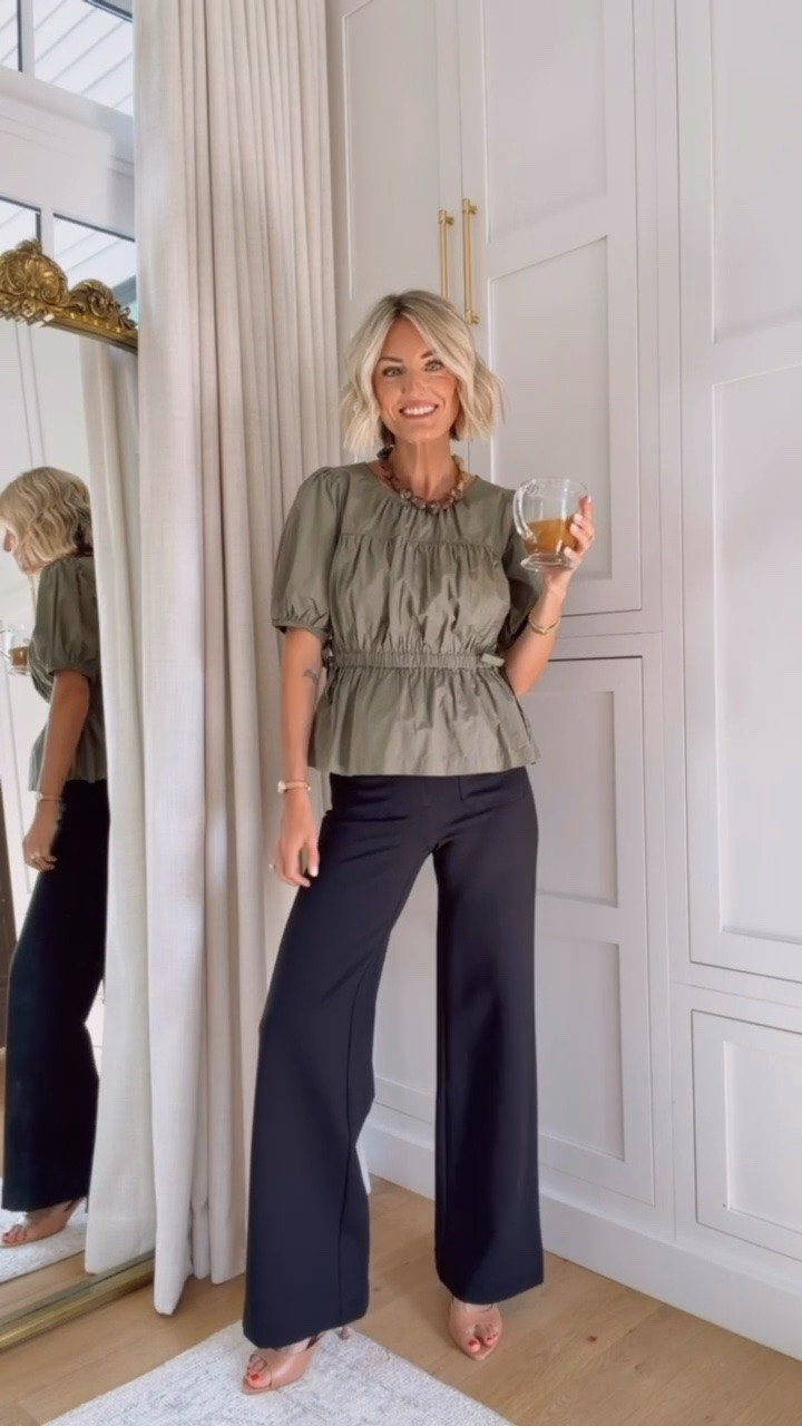 This is another great workwear leg! These black pants will be a staple that you can wear with so many different tops! Wearing XS/00!

Loverly Grey, fall outfit, fall workwear, wide leg pants, workwear staples, heels

#LTKSeasonal #LTKWorkwear