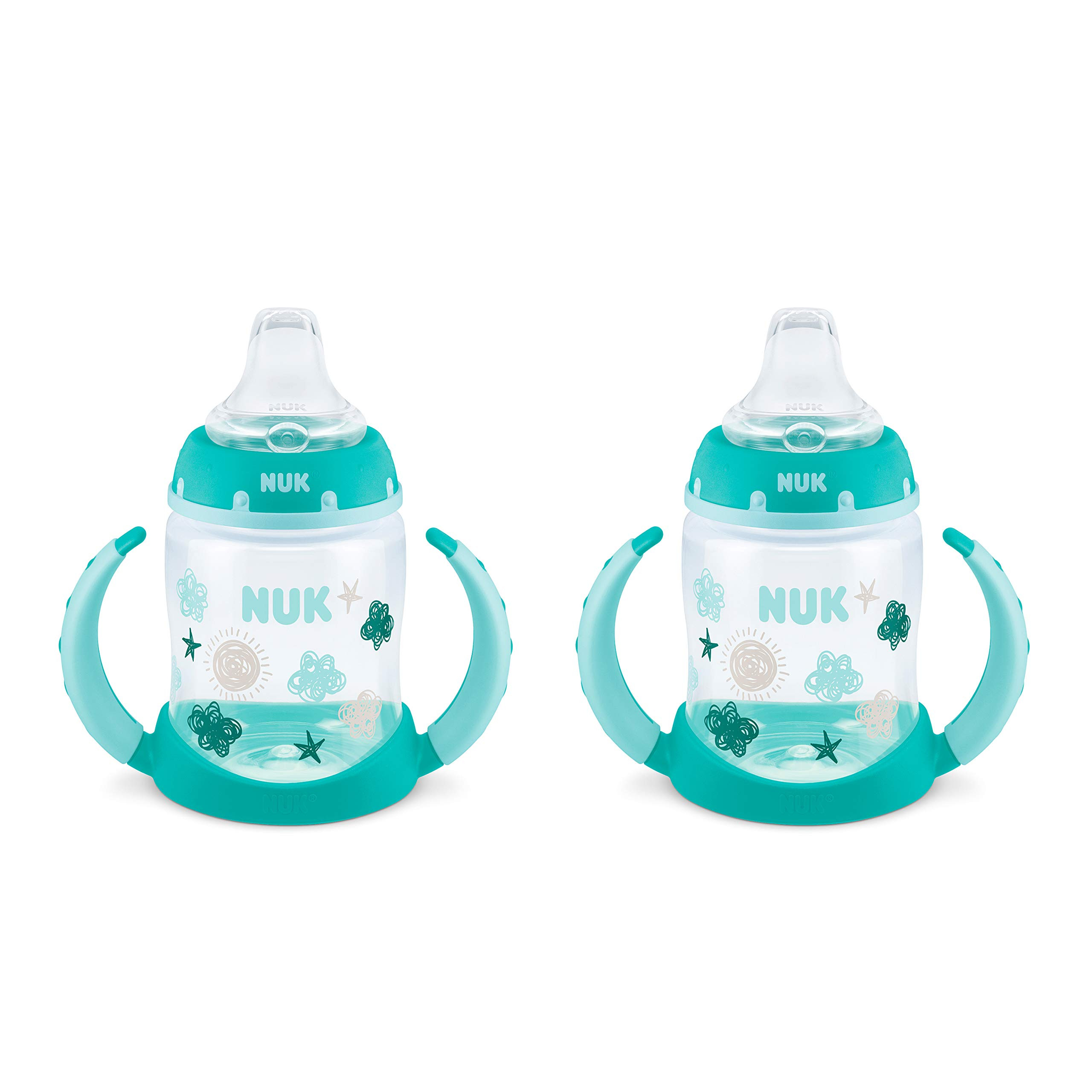 NUK Learner Cup, 5 Oz, 2-Pack, Clouds & Stars – BPA Free, Spill Proof Sippy Cup | Amazon (US)