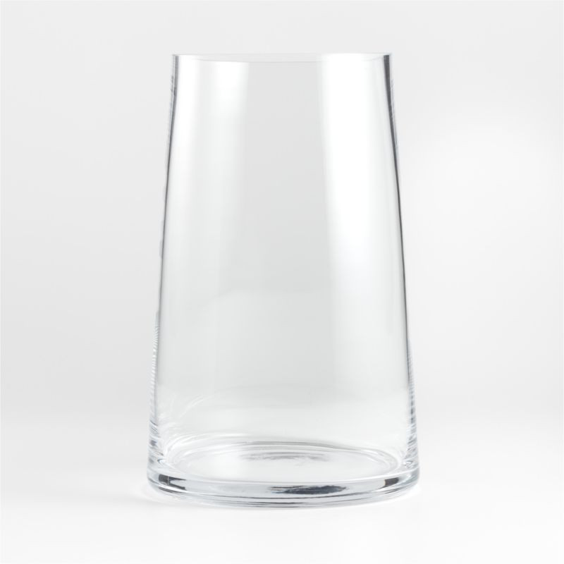 Alder Glass Hurricane Candle Holder 14" | Crate & Barrel | Crate & Barrel