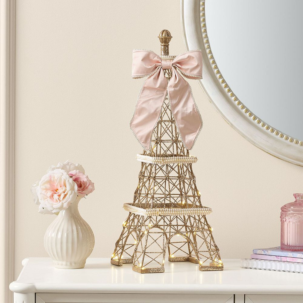 LoveShackFancy Eiffel Tower Gold Table Lamp | Pottery Barn Teen