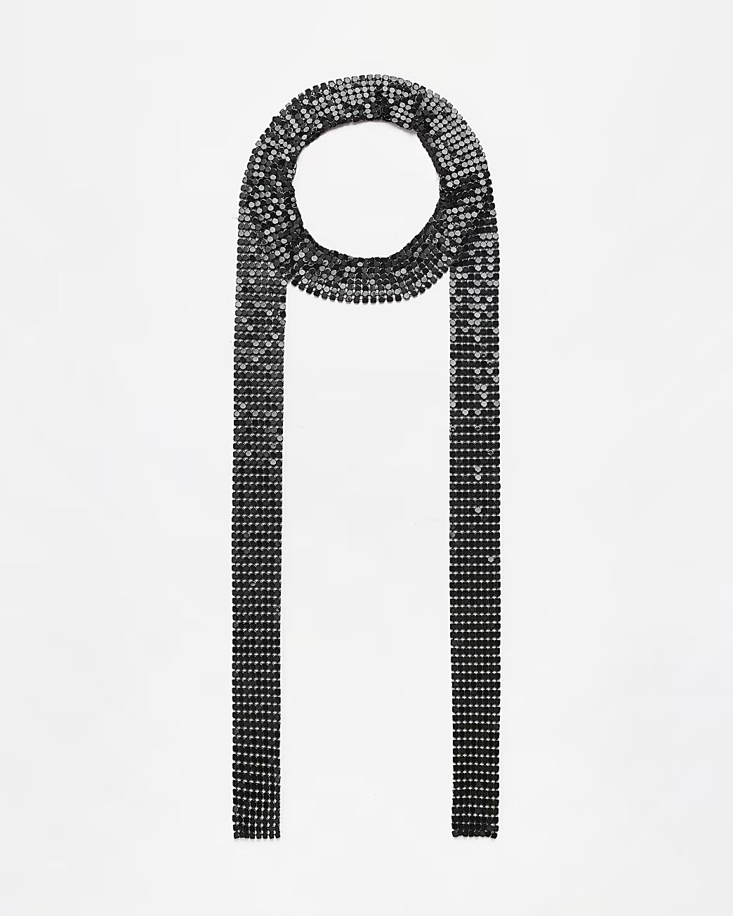Black chain link choker necklace | River Island (UK & IE)
