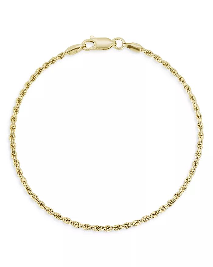 14K Yellow Gold Rope Chain Bracelet | Bloomingdale's (US)
