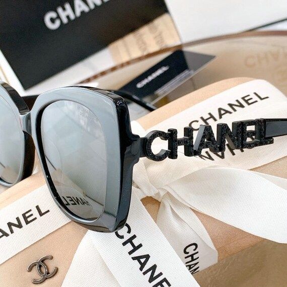 Chanel Cat Eye Polarized Black & Grey 53 Mm Women's | Etsy | Etsy (US)