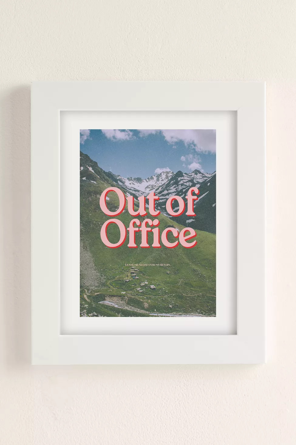 GS Print Shoppe Out Of Office Art Print | Urban Outfitters (US and RoW)