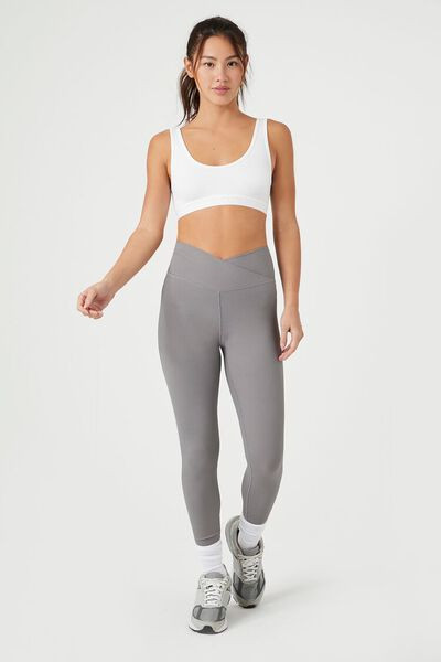 Active Ribbed Surplice Leggings | Forever 21 (US)
