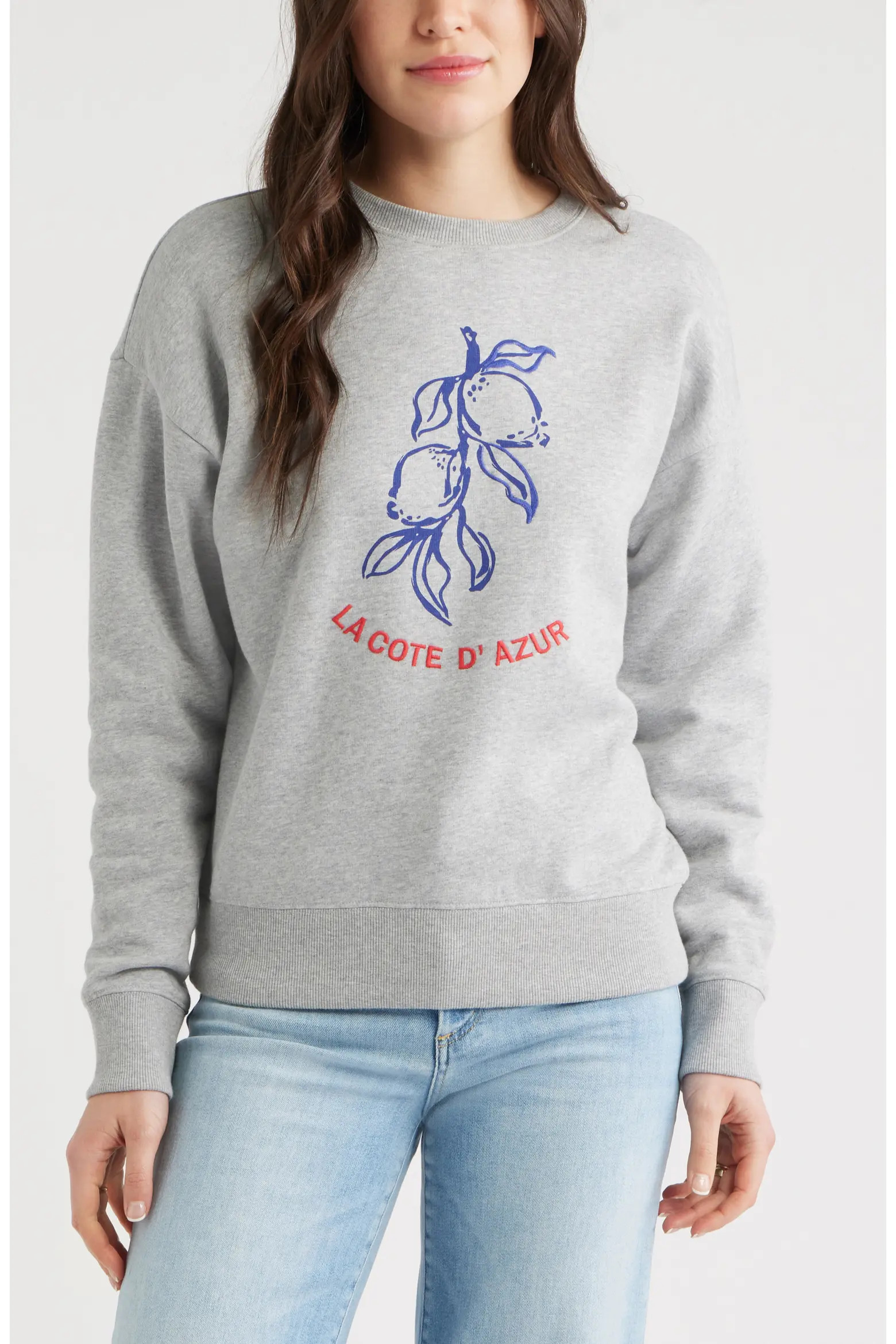 Embroidered Lemon Azur Graphic Sweatshirt (Women) | Nordstrom | Nordstrom