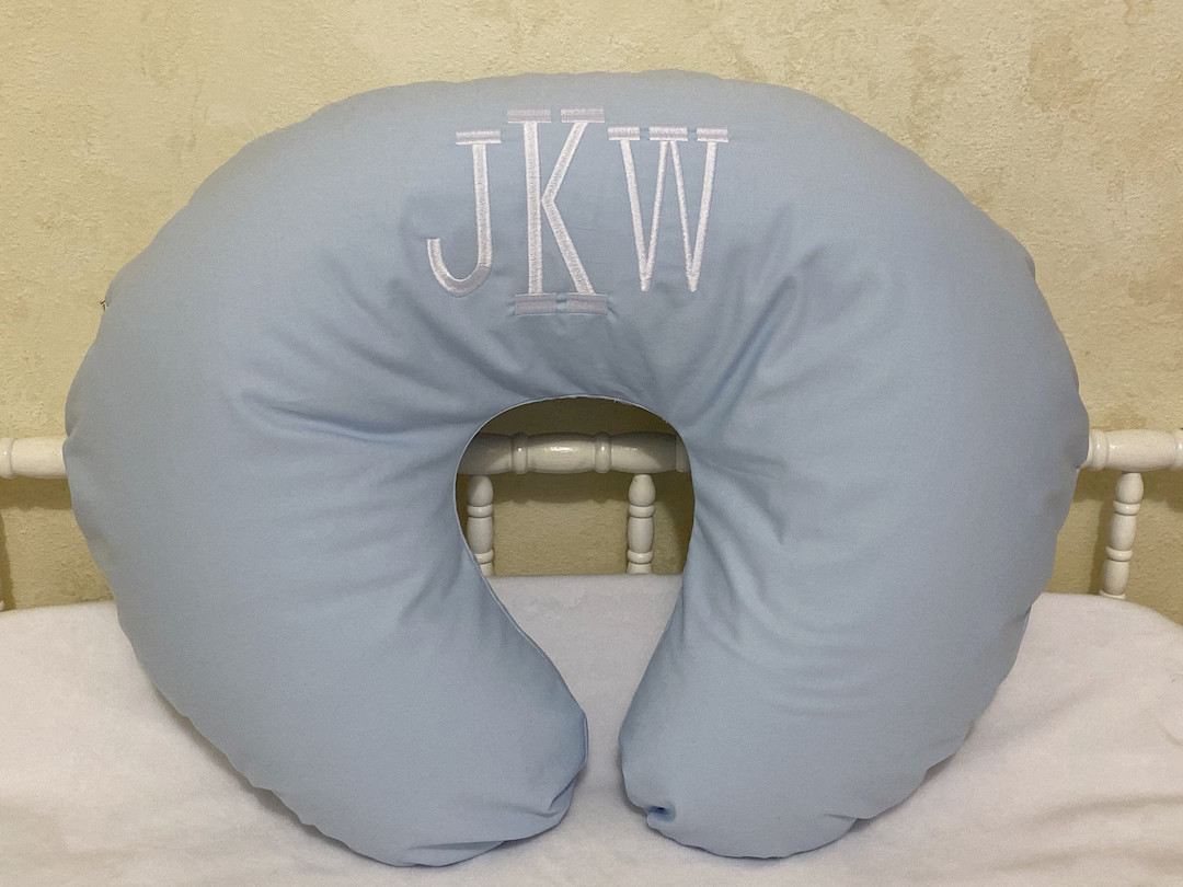 Light Pale Blue Nursing Pillow Cover, Baby Boy Nursing Pillow Cover - Etsy | Etsy (US)