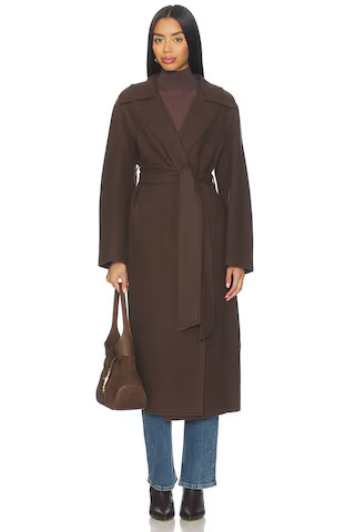 Rue Sophie Kerrie Coat in Brown from Revolve.com | Revolve Clothing (Global)