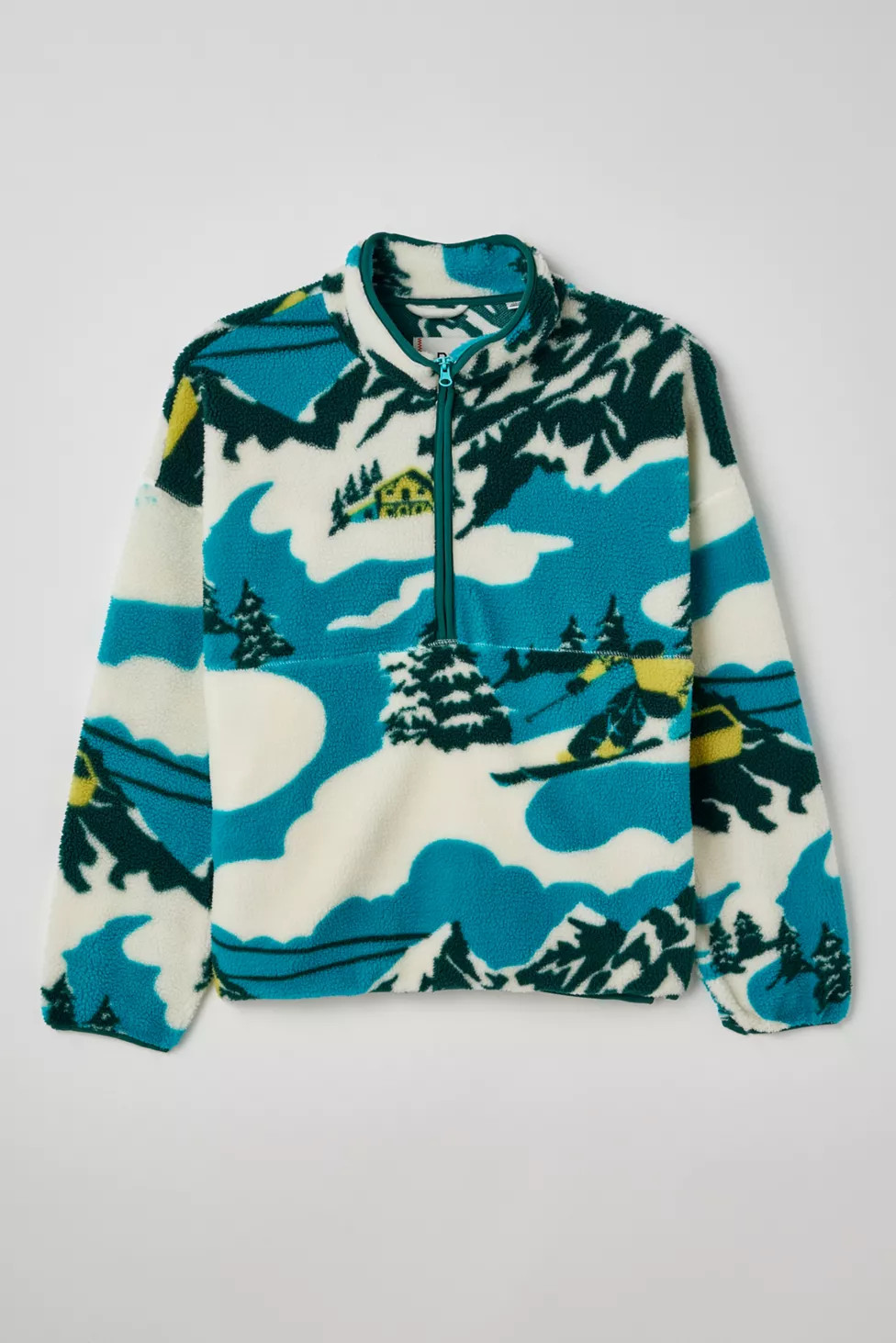 BDG Yosemite Half-Zip Pile Fleece Sweatshirt | Urban Outfitters (US and RoW)