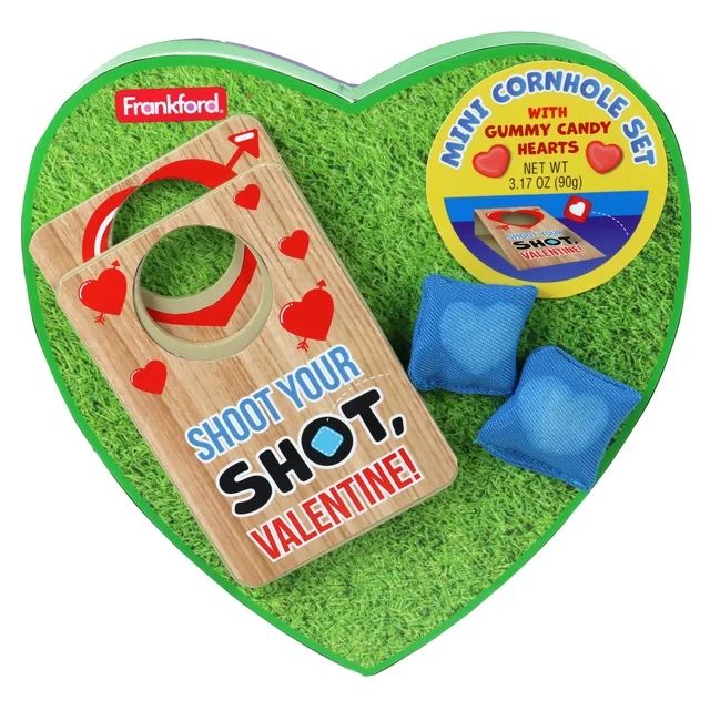 Frankford Corn Hole Valentine's Heart Box with Gummy Hearts 3.17oz | Walmart (US)