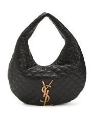 Made In Italy Leather Icare Quilted Hobo | Shoulder Bags | TJ Maxx | TJ Maxx