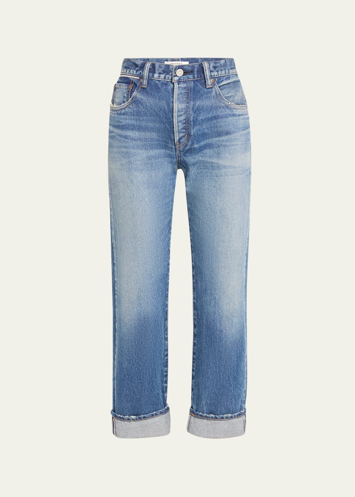 MOUSSY VINTAGE Foxwood Straight-Leg Jeans | Bergdorf Goodman