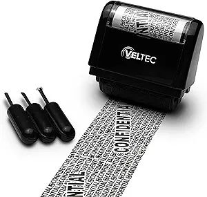 Veltec Identity Theft Protection Roller Stamp - Confidential Roller Stamp - Data Theft Protection... | Amazon (US)