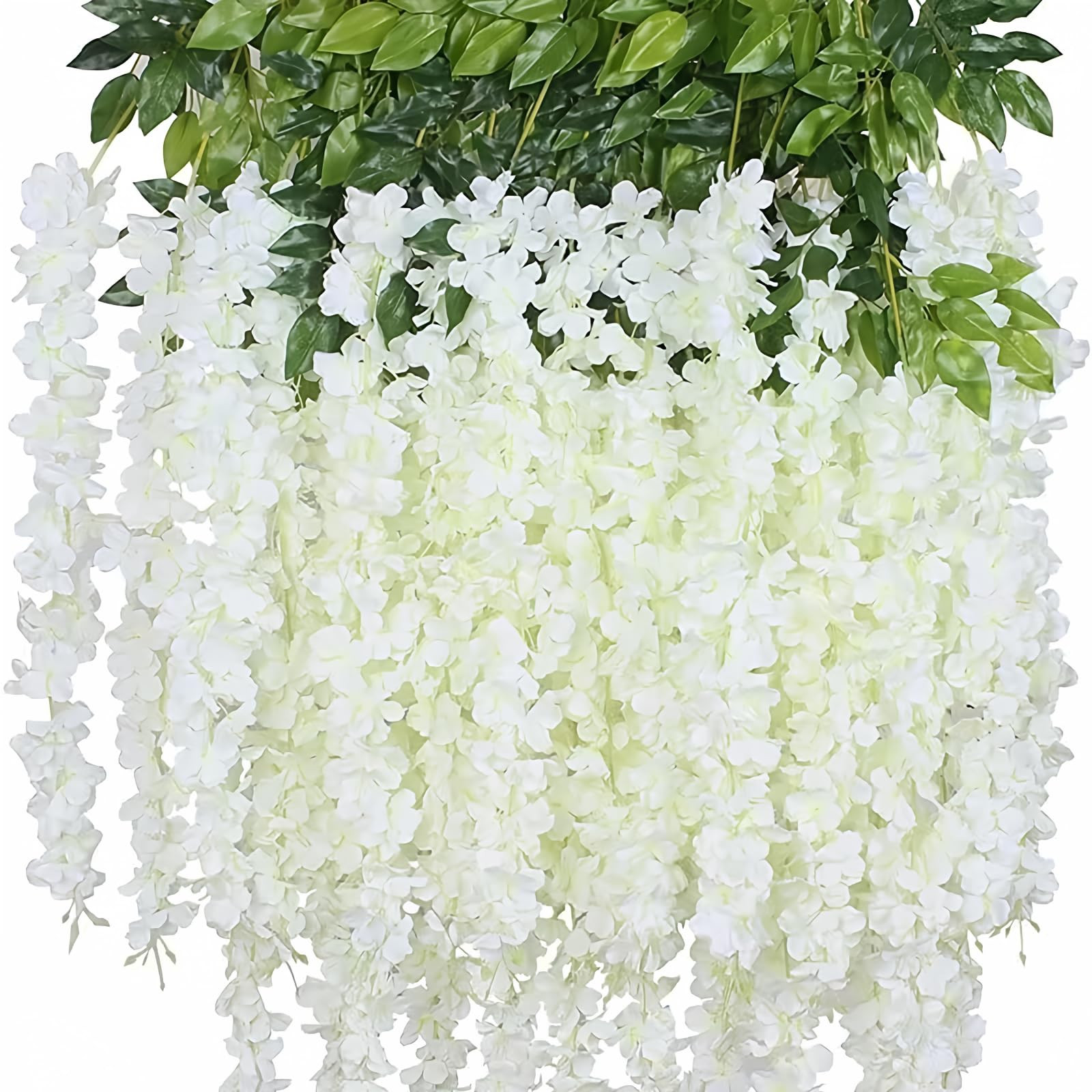 12 Pack Wisteria Flower Vines Garland, 3.75 Ft Artificial Flower Strings, Fake Hanging Flowers, S... | Amazon (US)