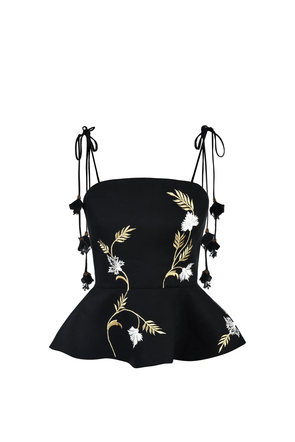 Lily Top -  Black & Ivory & Gold | Rosewater Collective
