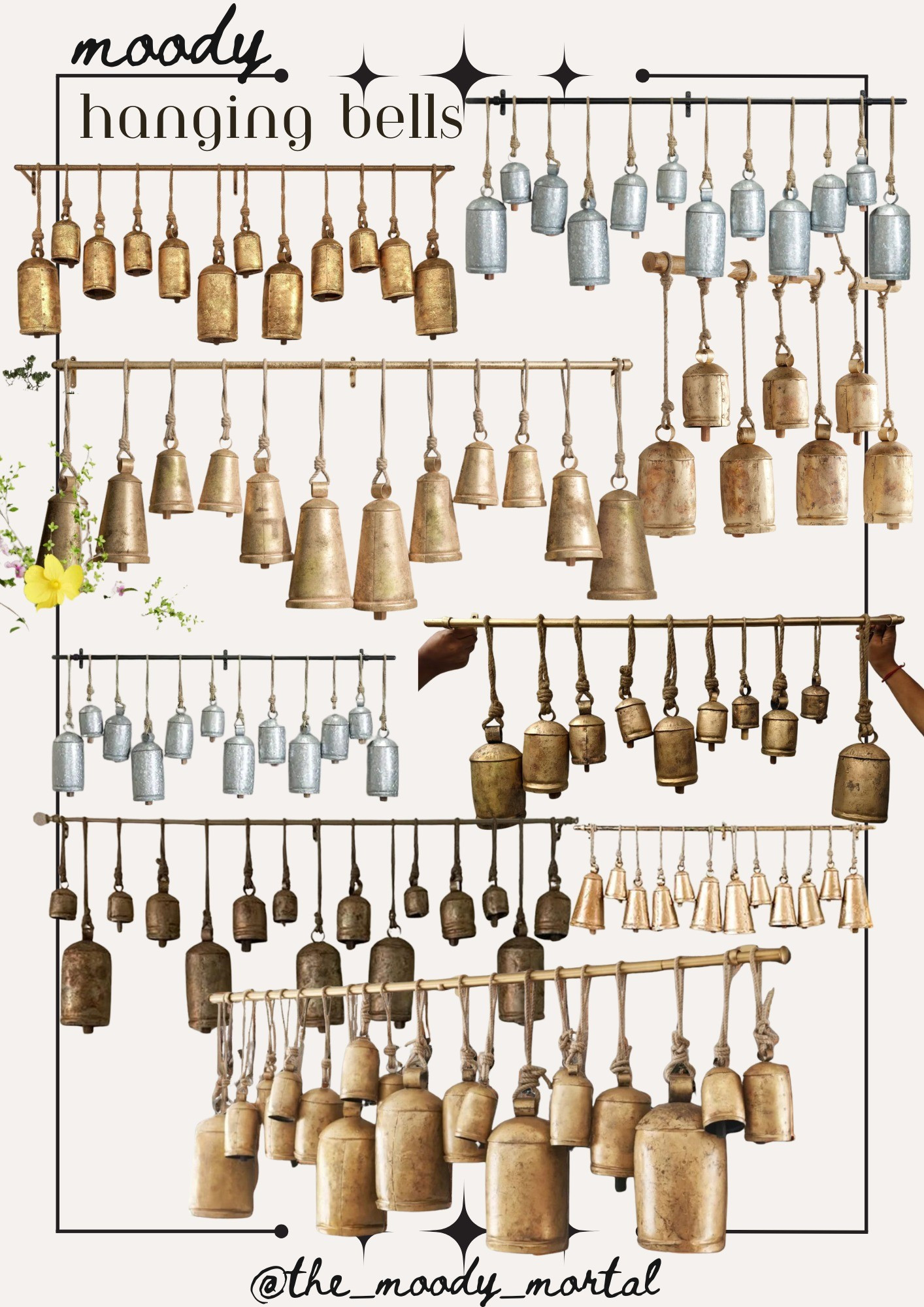 ✨️🌙 Moody hanging bells 🌙✨️Home Holiday Christmas Decor Rustic Antique Vintage 

#LTKHoliday #LTKHome #LTKSeasonal