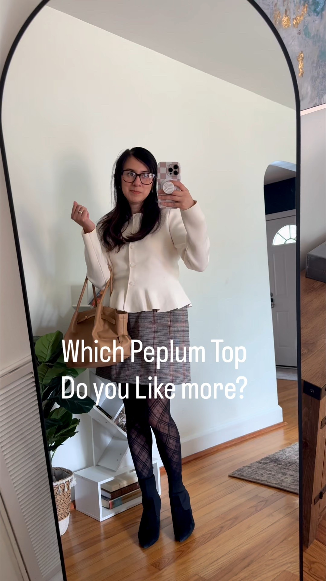 Which one? 
I love a peplum top, they are flattering, easy to style, and perfect for workwear.



#LTKdayinmylife #LTKstorytime #LTKgrwm