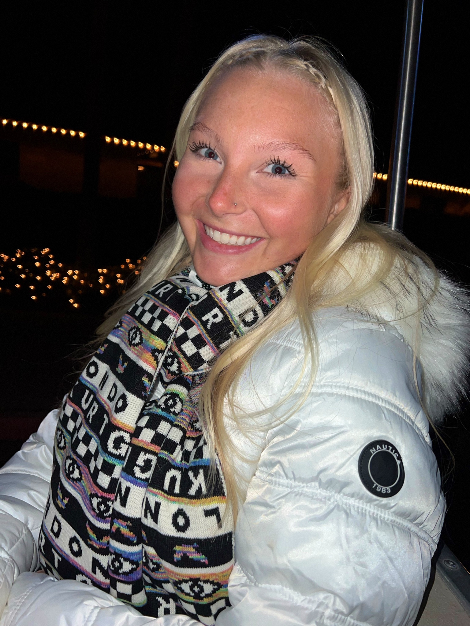 You NEED this scarf… Kurt Geiger is one of my fav brands for statement pieces⚡️⚡️ Kept me warm tonight for sure

#LTKHoliday #LTKGiftGuide #LTKSeasonal