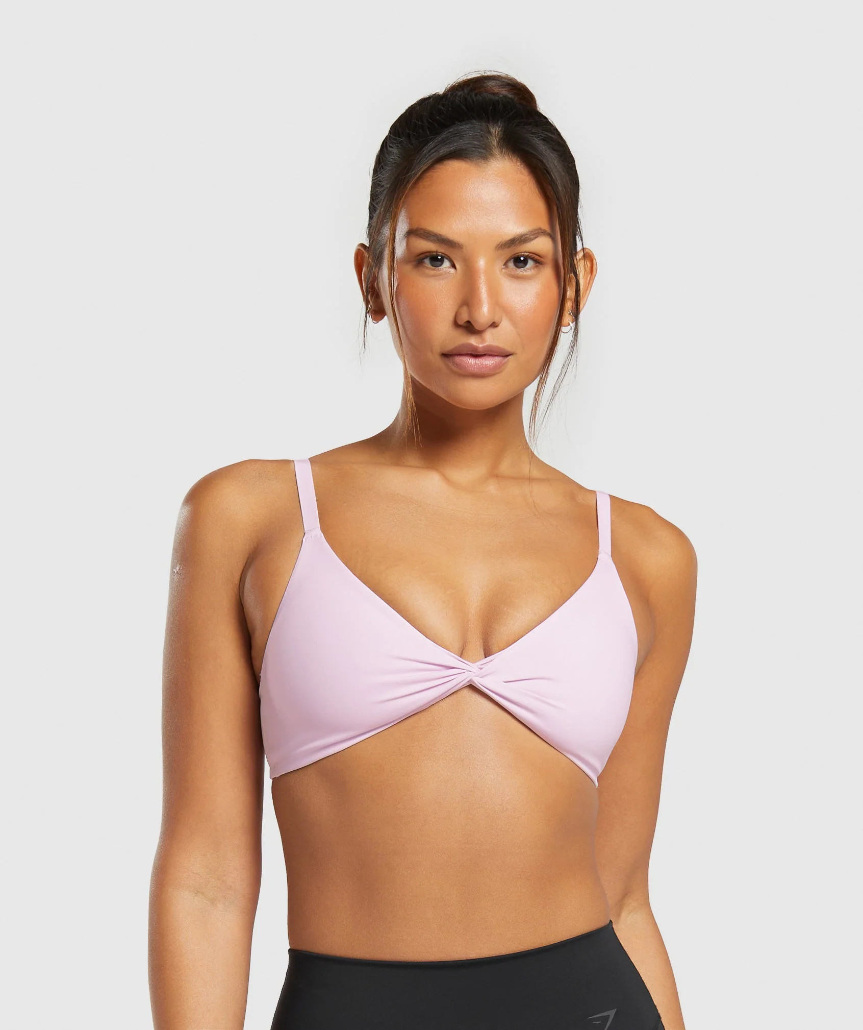 Gymshark Elevate Twist Front Bralette - Lemonade Pink | Gymshark US