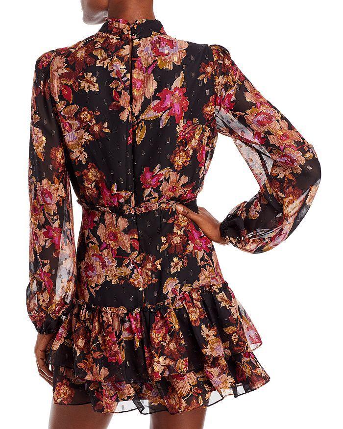 Mock Neck Tiered Mini Dress - 100% Exclusive | Bloomingdale's (US)